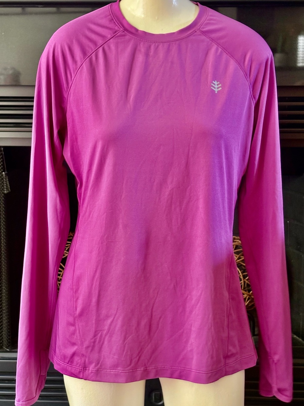 Coolibar Women's Long-Sleeve Sun Protection Top in Magenta